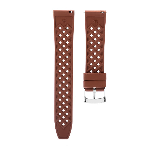 FKM Rubber Quick Release Waffle Watch Strap Band Replacement Dive For Seiko