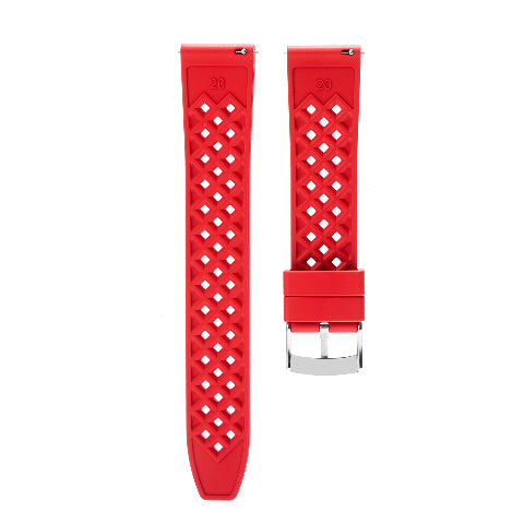 FKM Rubber Quick Release Waffle Watch Strap Band Replacement Dive For Seiko