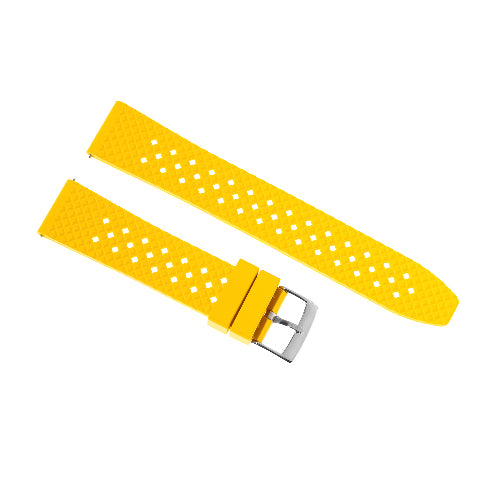 18-24mm FKM Rubber Quick Release Waffle Watch Strap Band Replacement Sport Watch