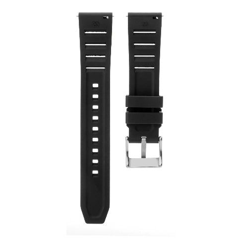 19mm 20mm 21mm 22mm 24mm FKM Rubber Vented Quick Release Watch Strap Band Strap