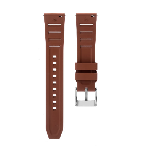 19mm 20mm 21mm 22mm 24mm FKM Rubber Vented Quick Release Watch Strap Band Strap