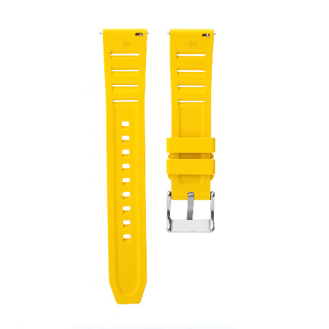 19mm 20mm 21mm 22mm 24mm FKM Rubber Vented Quick Release Watch Strap Band Strap