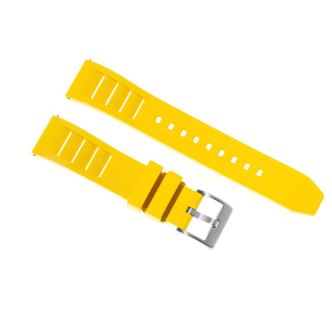 19mm 20mm 21mm 22mm 24mm FKM Rubber Vented Quick Release Watch Strap Band Strap