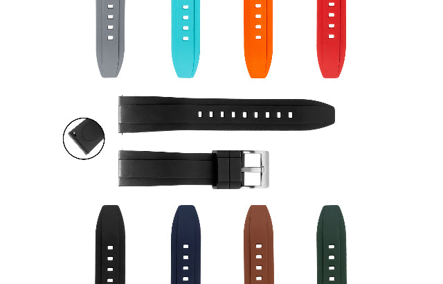 FKM Rubber Quick Release Watch Band Strap Replacement For Tag Heuer