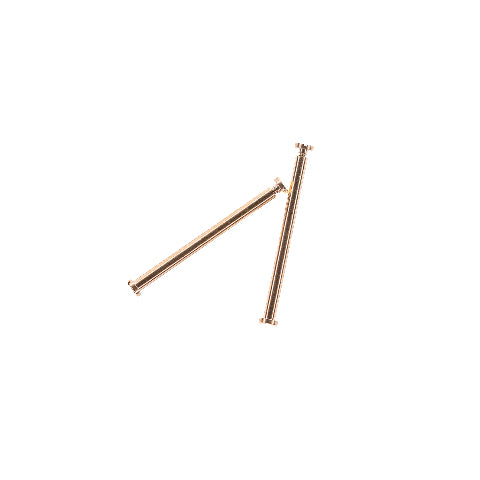 17.50MM ROSE SCREW & TUBE FOR OMEGA WATCH BAND STRAP CASE 425.6034 ROSE COLOR
