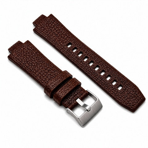 18MM BROWN LEATHER  WATCH BAND STRAP FOR 31MM CASE DIESEL WATCH WITH NOTCH