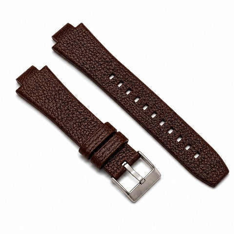 18MM BROWN LEATHER  WATCH BAND STRAP FOR 31MM CASE DIESEL WATCH WITH NOTCH