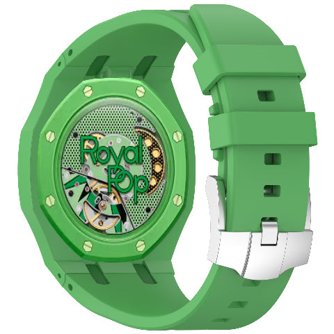 Royal Pop Silicone Rubber Watch Band Conversion Strap For AP Swatch Wristwatch