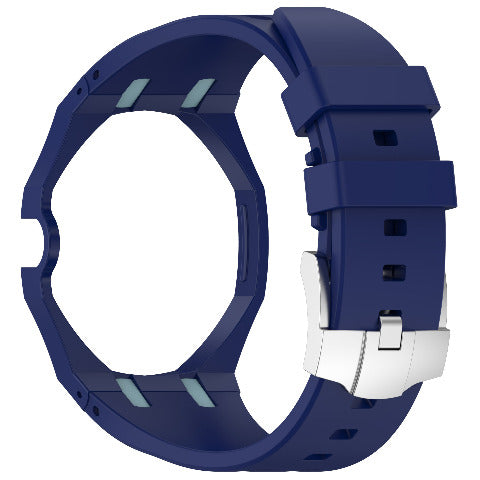 Royal Pop Silicone Rubber Watch Band Conversion Strap For AP Swatch Wristwatch
