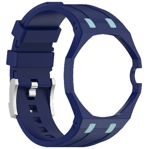 Royal Pop Silicone Rubber Watch Band Conversion Strap For AP Swatch Wristwatch
