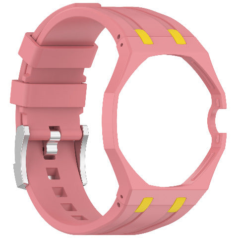 Royal Pop Silicone Rubber Watch Band Conversion Strap For AP Swatch Wristwatch