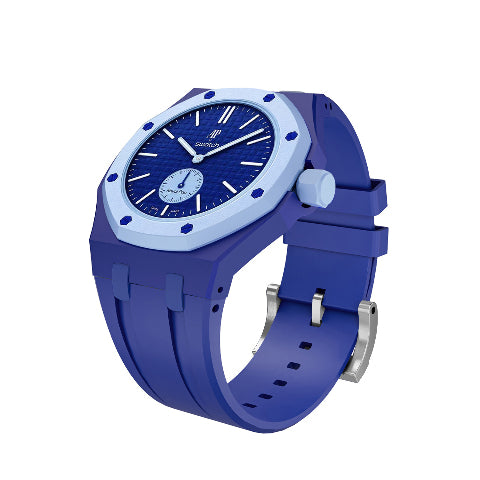 Ceramic Case Silicone Strap Band for Royal Pop AP Swatch Pocket Watch Conversion