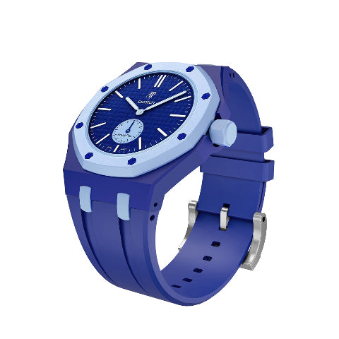 Ceramic Case Silicone Strap Band for Royal Pop AP Swatch Pocket Watch Conversion
