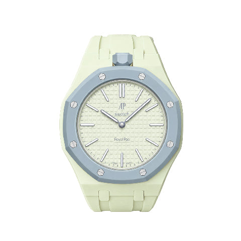 Ceramic Case Silicone Strap Band for Royal Pop AP Swatch Pocket Watch Conversion