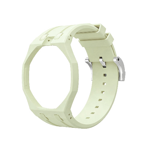Ceramic Case Silicone Strap Band for Royal Pop AP Swatch Pocket Watch Conversion
