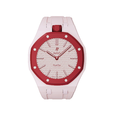 Ceramic Case Silicone Strap Band for Royal Pop AP Swatch Pocket Watch Conversion
