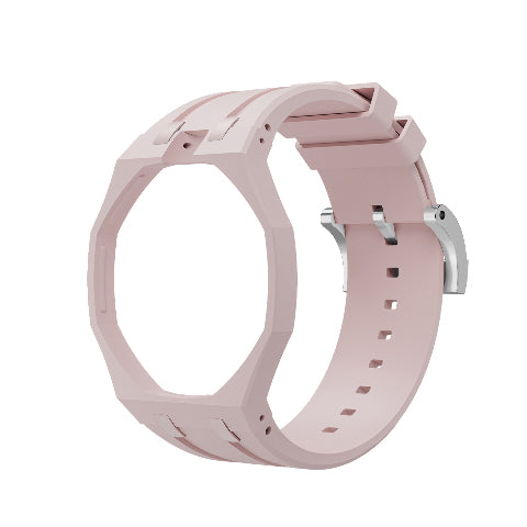 Ceramic Case Silicone Strap Band for Royal Pop AP Swatch Pocket Watch Conversion