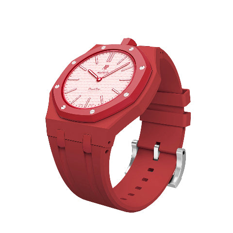 Ceramic Case Silicone Strap Band for Royal Pop AP Swatch Pocket Watch Conversion