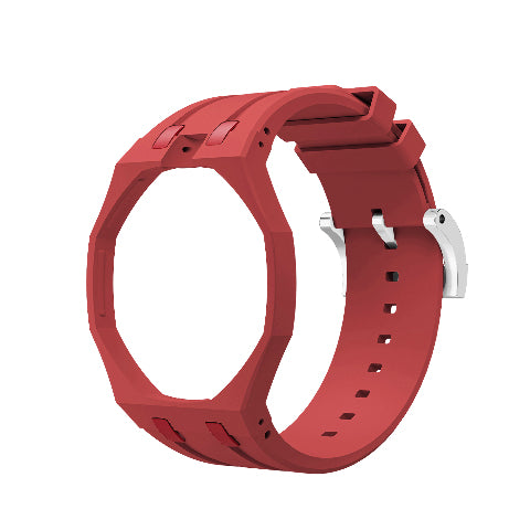 Ceramic Case Silicone Strap Band for Royal Pop AP Swatch Pocket Watch Conversion