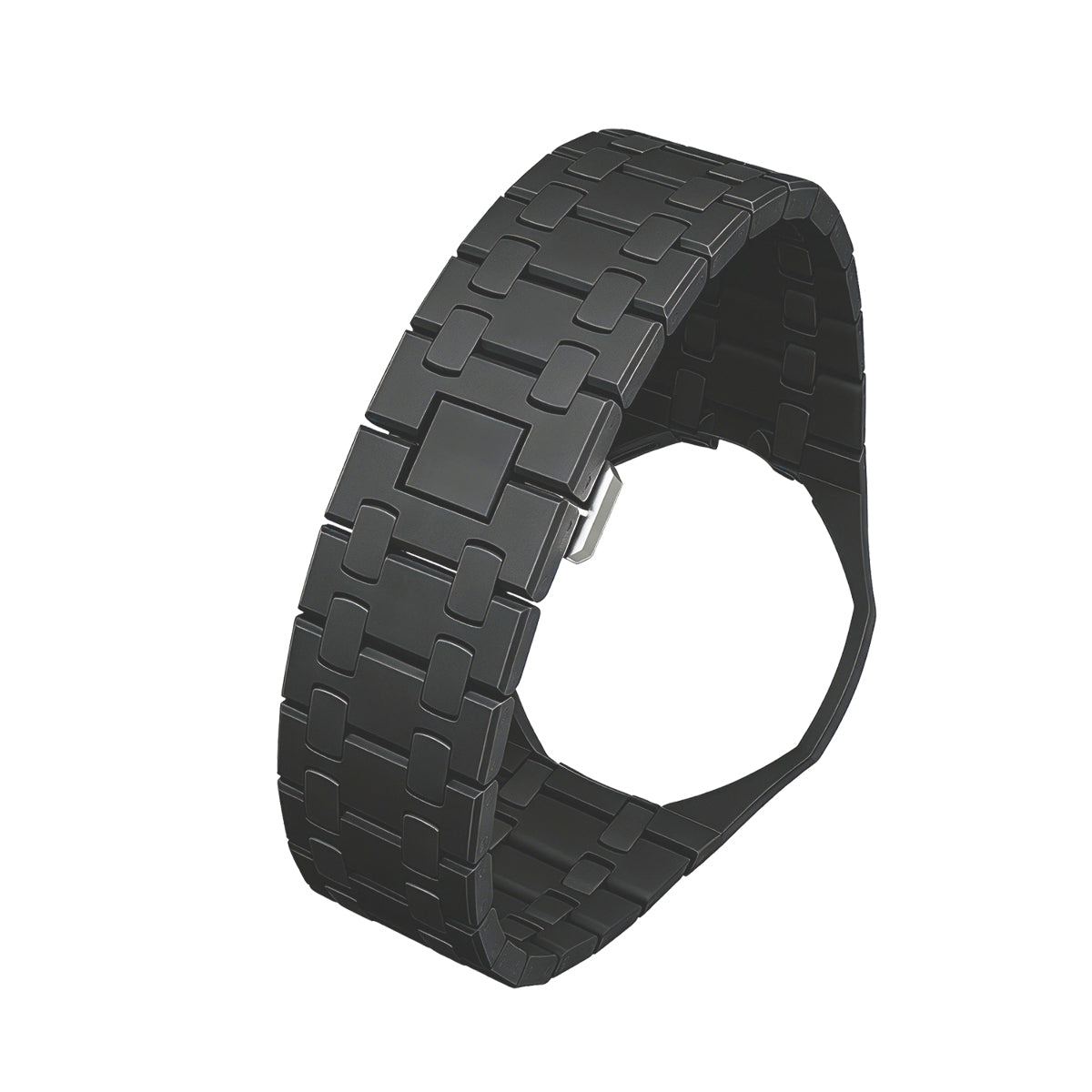 Ceramic Watch Strap Band with Ceramic Case Mod Kit For Swatch X AP Royal Pop, Black, view 4