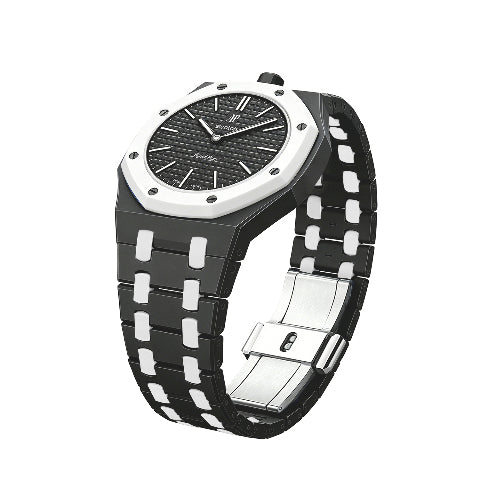 Ceramic Watch Strap Band with Ceramic Case Mod Kit For Swatch X AP Royal Pop