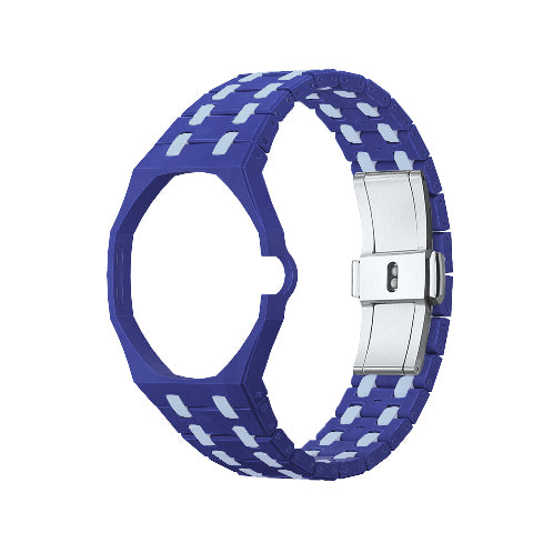 Ceramic Watch Strap Band with Ceramic Case Mod Kit For Swatch X AP Royal Pop