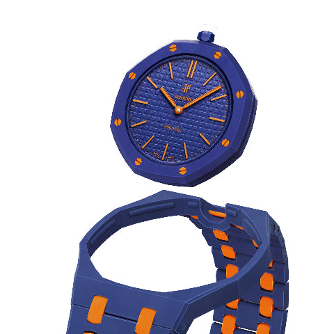 Ceramic Watch Strap Band with Ceramic Case Mod Kit For Swatch X AP Royal Pop