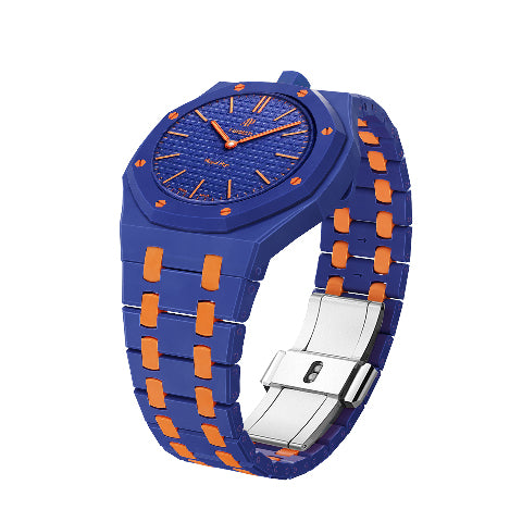 Ceramic Watch Strap Band with Ceramic Case Mod Kit For Swatch X AP Royal Pop