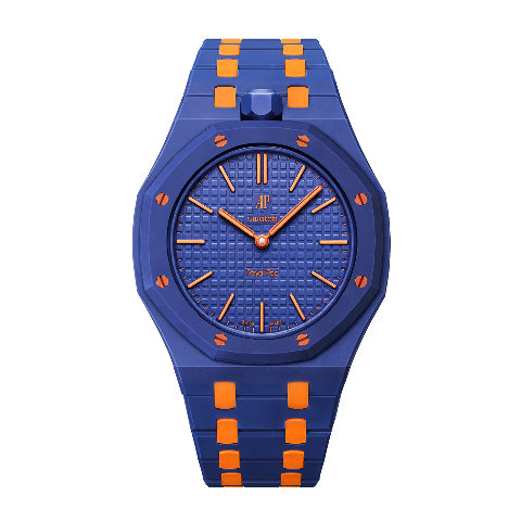 Ceramic Watch Strap Band with Ceramic Case Mod Kit For Swatch X AP Royal Pop