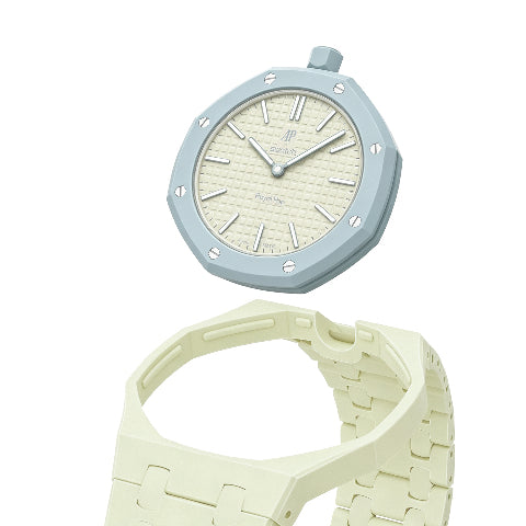 Ceramic Watch Strap Band with Ceramic Case Mod Kit For Swatch X AP Royal Pop