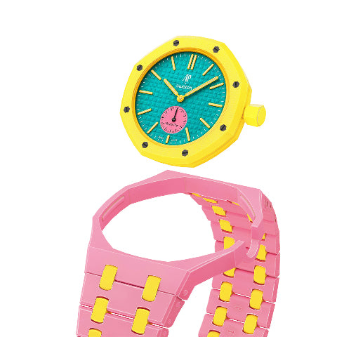 Ceramic Watch Strap Band with Ceramic Case Mod Kit For Swatch X AP Royal Pop