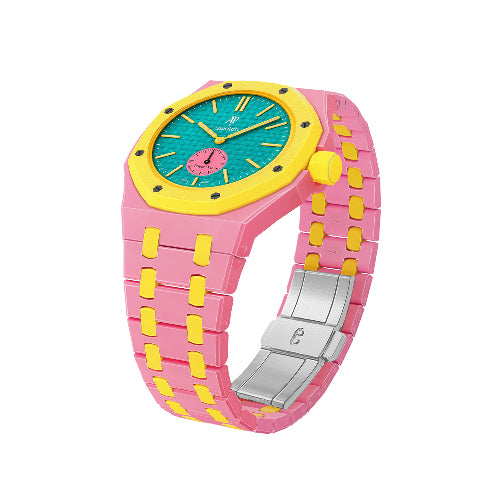 Ceramic Watch Strap Band with Ceramic Case Mod Kit For Swatch X AP Royal Pop
