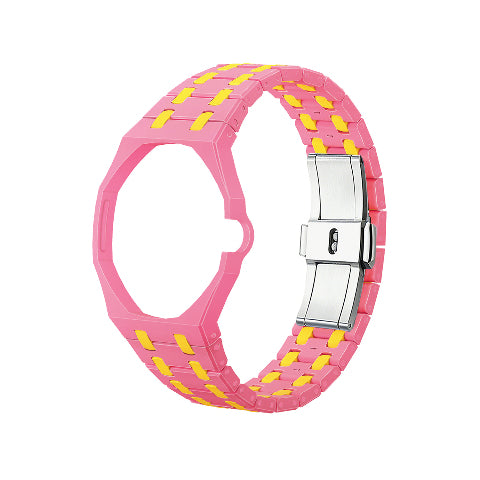 Ceramic Watch Strap Band with Ceramic Case Mod Kit For Swatch X AP Royal Pop