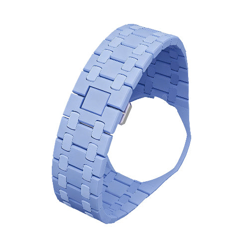 Ceramic Watch Strap Band with Ceramic Case Mod Kit For Swatch X AP Royal Pop