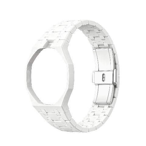 Ceramic Watch Strap Band with Ceramic Case Mod Kit For Swatch X AP Royal Pop