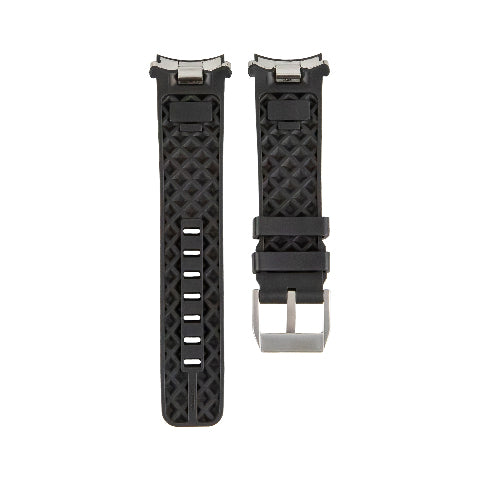 22mm Black Rubber Watch Strap for IWC Aquatimer 2000 Rubber Quick-Release System