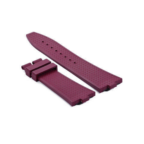 RUBBER WATCH BAND STRAP FOR VACHERON CONSTANTIN 4500 5500 7900 EZ RELEASE MAROON