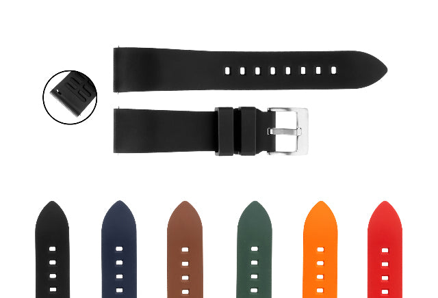 18-19-20-21-22-23-24mm FKM Rubber Quick Release Watch Band Strap For Tag Heuer