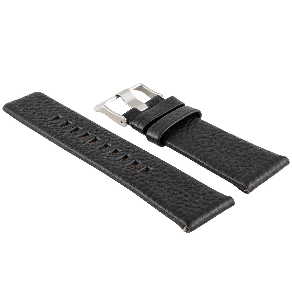 22-24-26-28MM GENUINE LEATHER WATCH STRAP FOR DIESEL DZ1657 DZ4208 DZ4223 DZ4344, Black, view 4