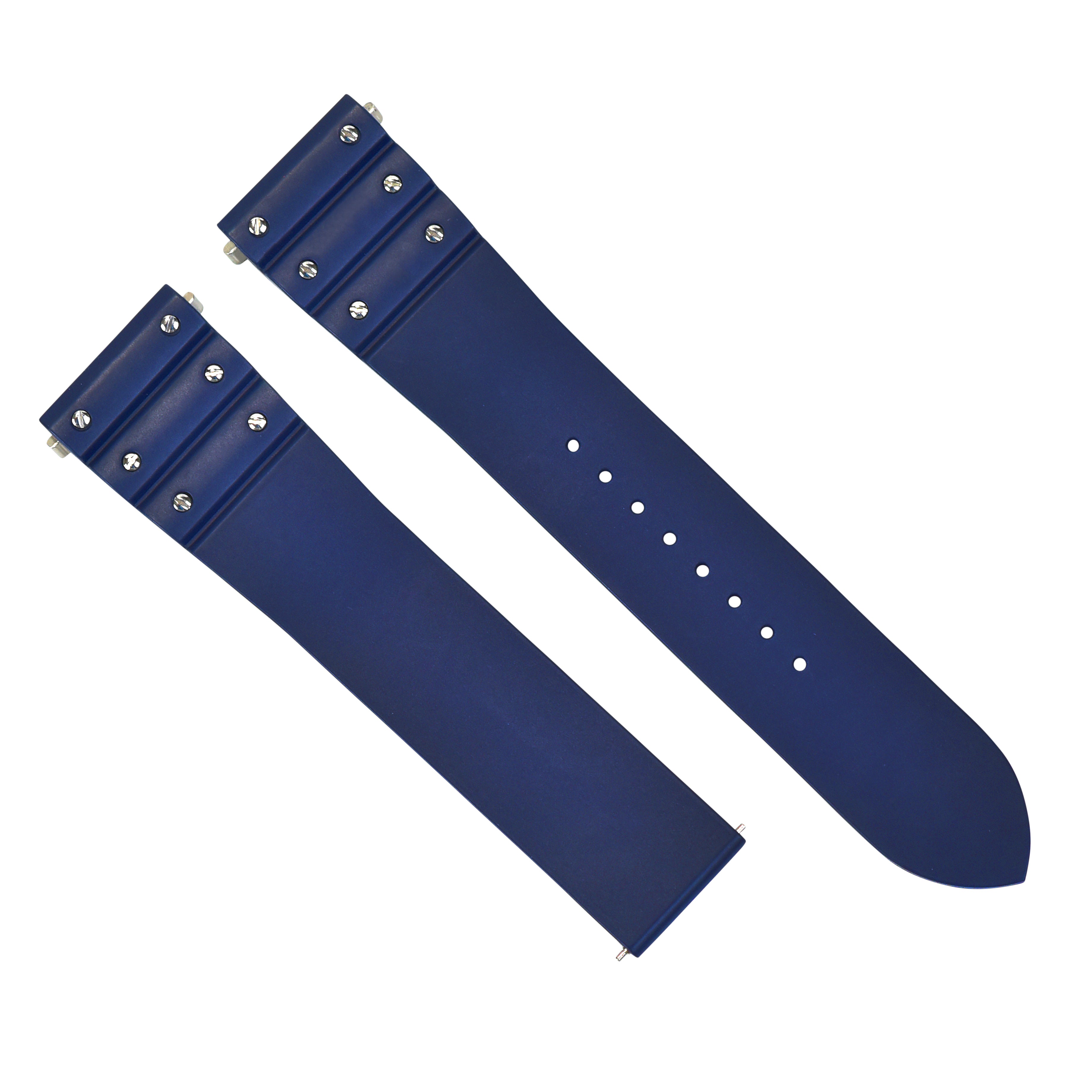 19MM & 21MM SILICONE RUBBER WATCH BAND STRAP FOR CARTIER SANTOS EZ QUICK RELEASE