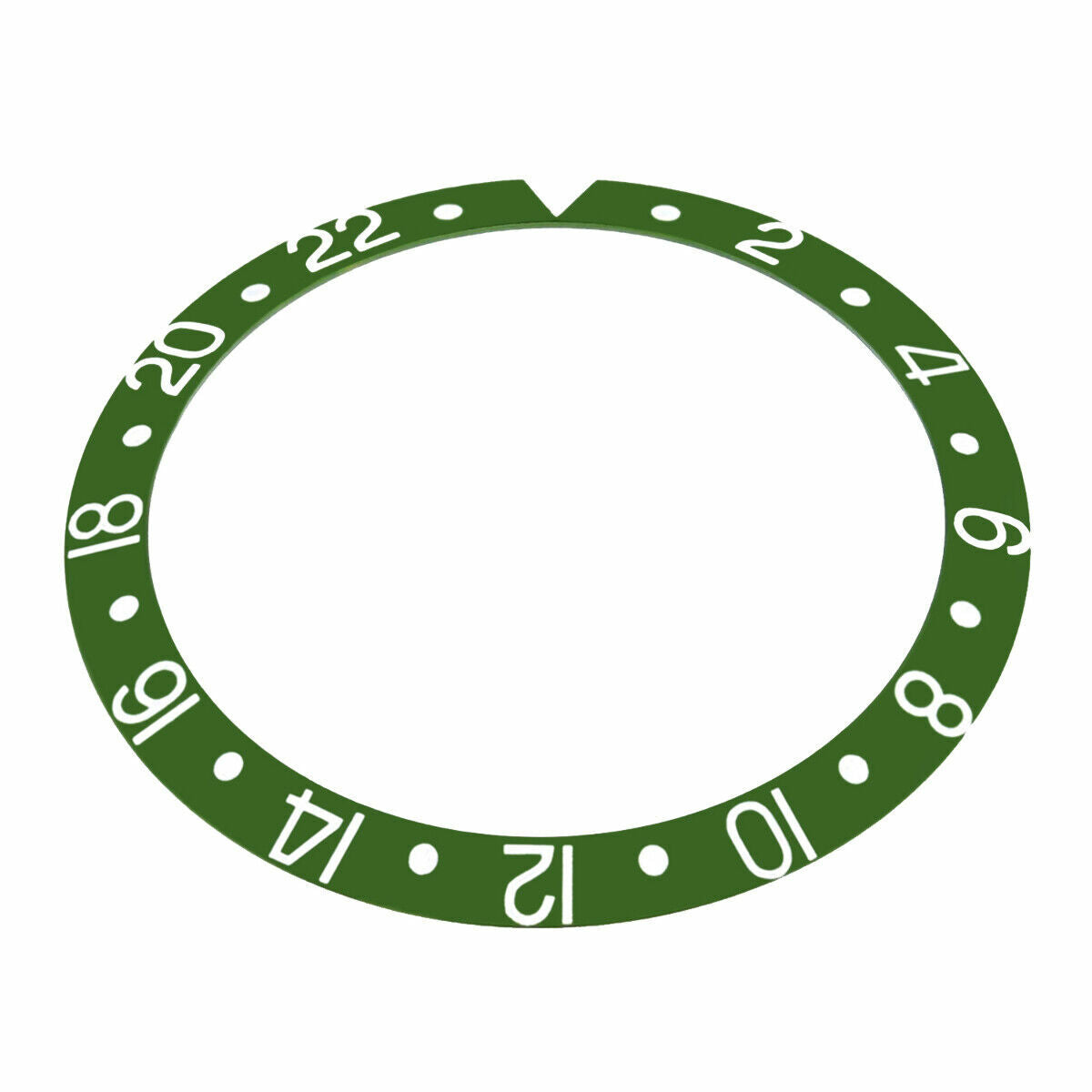 BEZEL INSERT FOR ROLEX GMT FOR SAPAHIRE 16700, 16713, 16760, 16718 GMT II GREEN