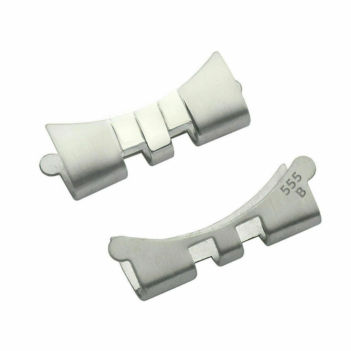 2 - 555 B END PIECE LINK FOR  ROLEX GMT 1675 16710 16700 JUBILEE WATCH BAND 20MM
