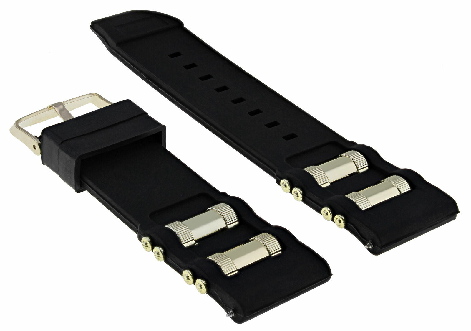 26MM RUBBER WATCH BAND STRAP FOR INVICTA RUSSIAN 1201 1805 1845 1436 11339 GOLD