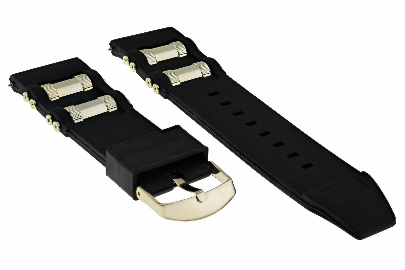 26MM RUBBER WATCH BAND STRAP FOR INVICTA RUSSIAN 1201 1805 1845 1436 11339 GOLD