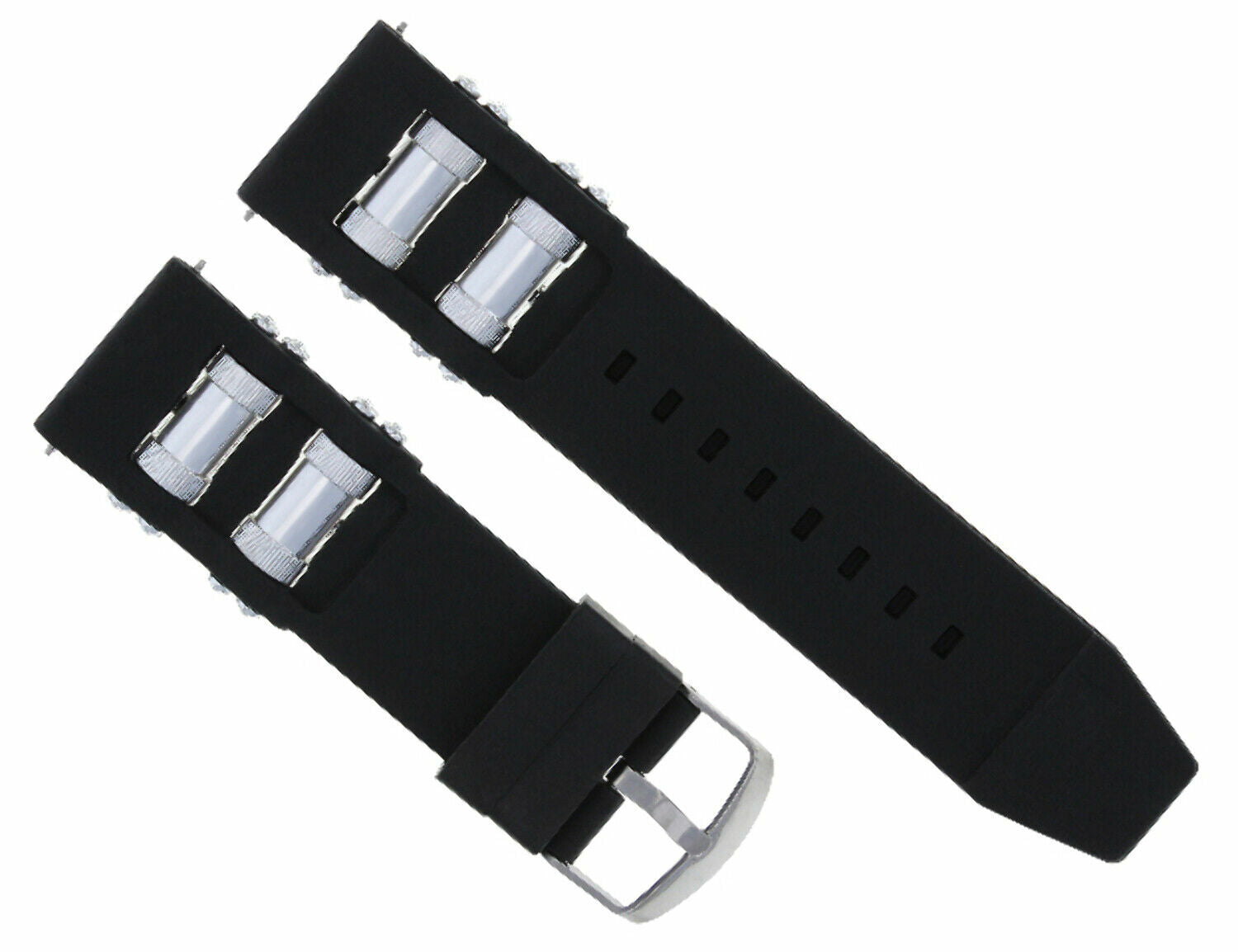 26MM RUBBER WATCH BAND STRAP FOR INVICTA RUSSIAN 1201 1433 1805 1845 BLACK BARREL