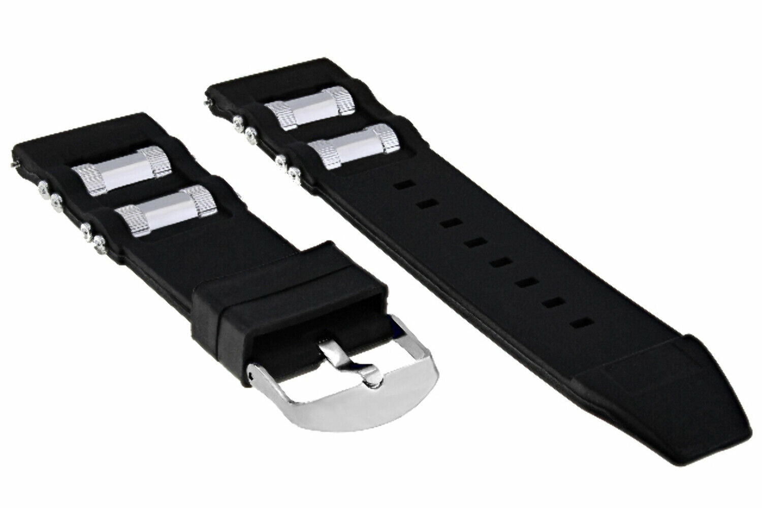 26MM RUBBER WATCH BAND STRAP FOR INVICTA RUSSIAN 1201 1433 1805 1845 BLACK BARREL