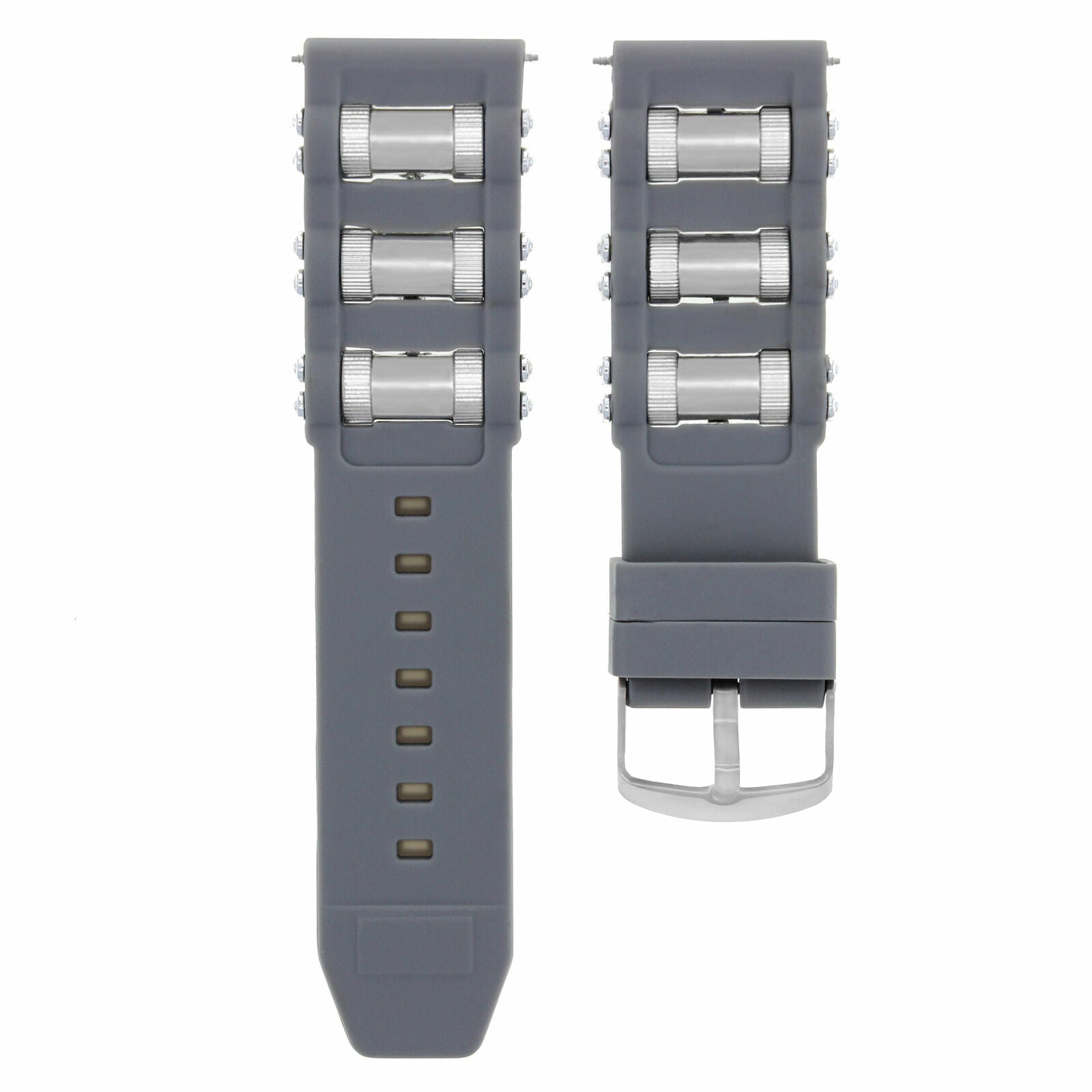 RUBBER WATCH BAND STRAP FOR INVICTA RUSSIAN DIVER 1201 1805 1845 1959 18202 GREY