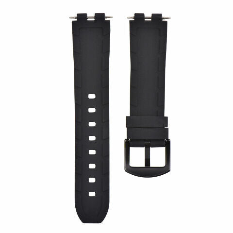 REPLACEMENT SILICONE RUBBER DIVER WATCH STRAP BAND FOR PEBBLE STEEL