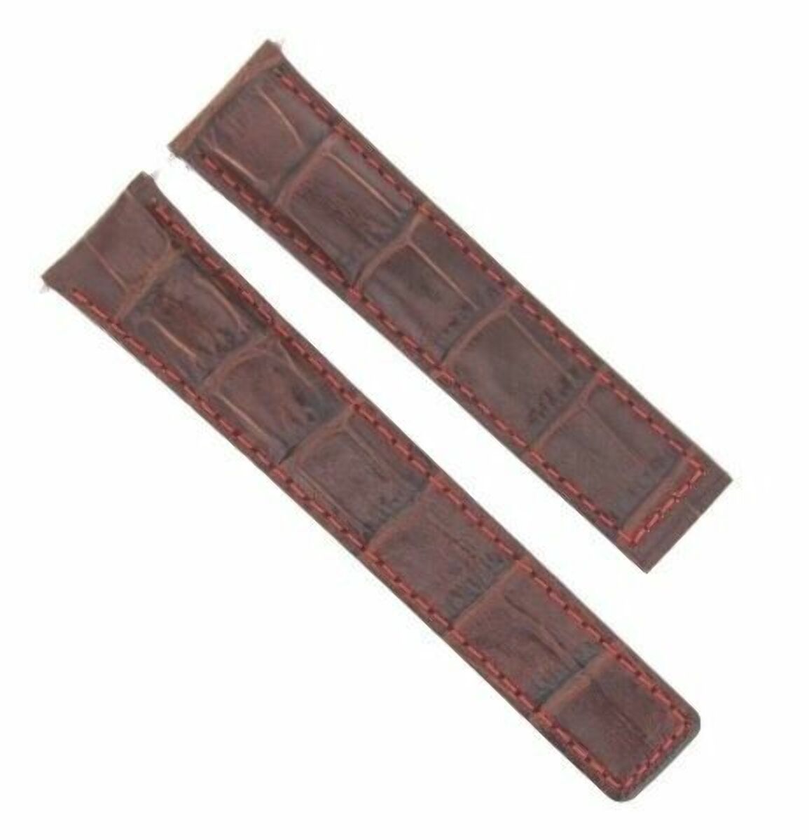 22MM LEATHER WATCH BAND STRAP CLASP FOR TAG HEUER CARERRA MONACO 3TC - BLACK