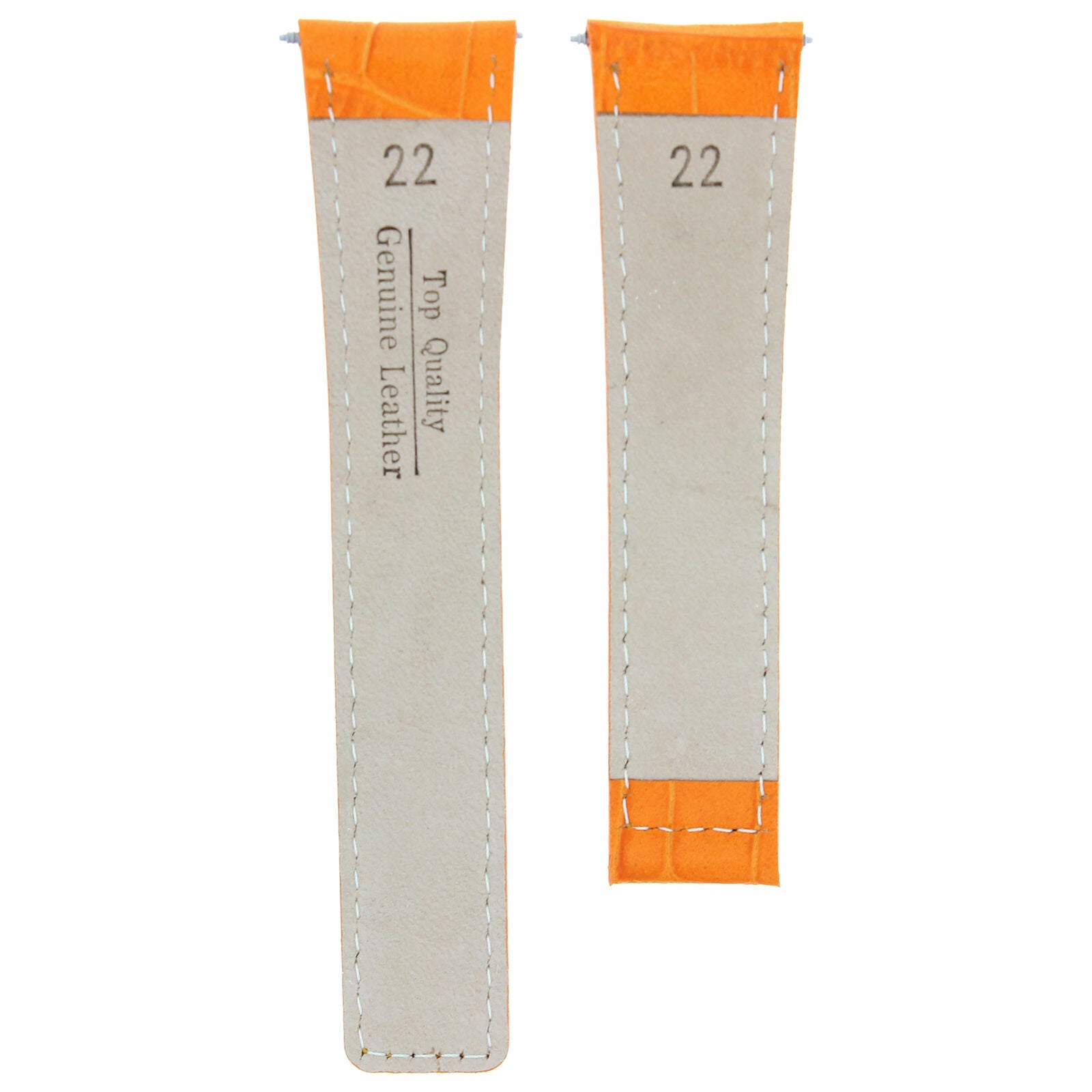 22MM LEATHER WATCH BAND STRAP CLASP FOR TAG HEUER CARERRA MONACO 3TC - BLACK